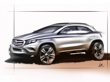 Mercedes-Benz GLA - Design Sketch