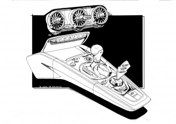 New Audi TT Interior Design Sketch Center tunnel and dashboard by Maximilian Kandler