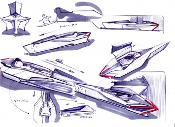 Volkswagen Aerrow Concept - Design Sketches