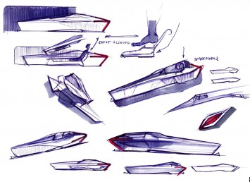 Volkswagen Aerrow Concept - Design Sketches