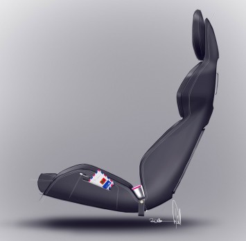 Volvo Concept Coupe Interior Seat Design Sketch