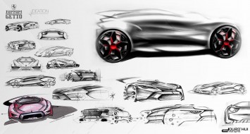 Ferrari Getto Concept Design Sketches