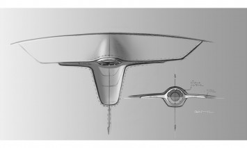 Volvo Concept Coupe Interior detail design sketch