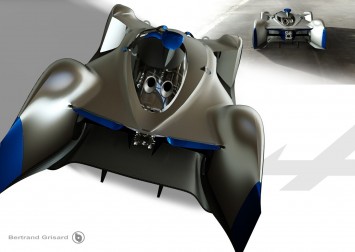 Alpine Vision Gran Turismo Concept Design Sketch Renders by Bertrand Grisard