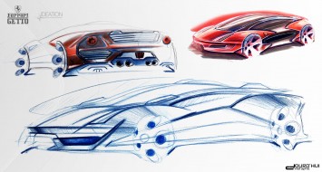 Ferrari Getto Concept Design Sketches