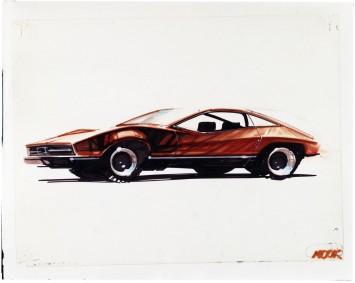 1974 Mustang II Design Sketch