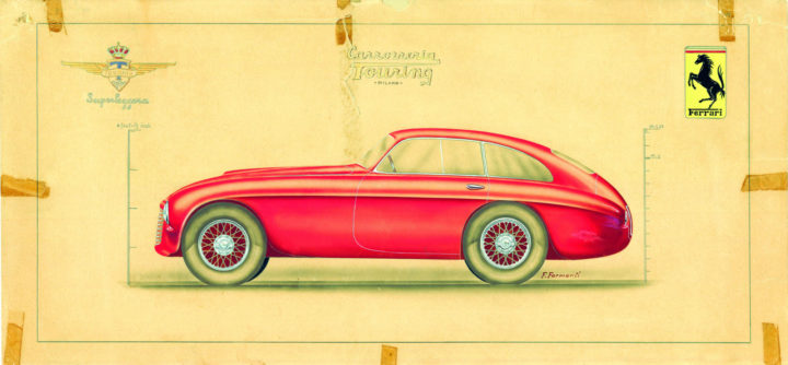 Ferrari 166 195 Sport Coupe MM Figurino a colori