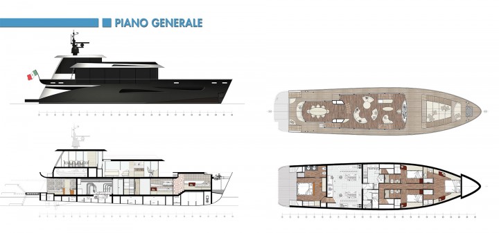 Eos 80 Yacht Concept - General Layout