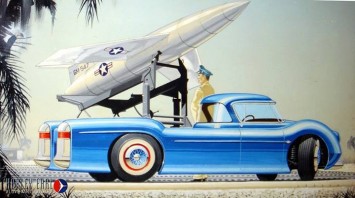 1950s Truck Pickup Concept Design Sketch by Chuck Jordan