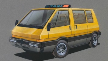 1976 Alfa Romeo New York Taxi Prototype - Design Sketch by Giugiaro