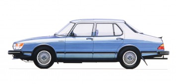 1981 Saab 900 Sedan design sketch