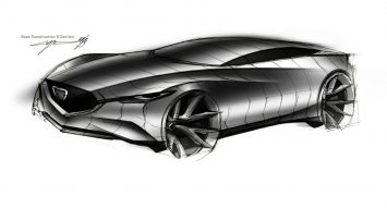 2010 Mazda Shinari Concept Design Sketch