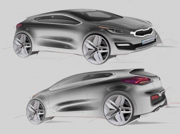 2012 Kia pro cee'd Design Sketches