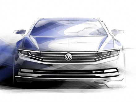 Volkswagen teases 2015 Passat with design sketches