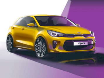 2017 Kia Rio Design Sketch Render