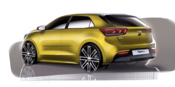 2017 Kia Rio Design Sketch Render