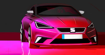 2017 Seat Ibiza Design Sketch Render