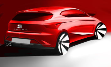 2017 Seat Ibiza Design Sketch Render