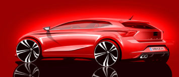 2017 Seat Ibiza Design Sketch Render