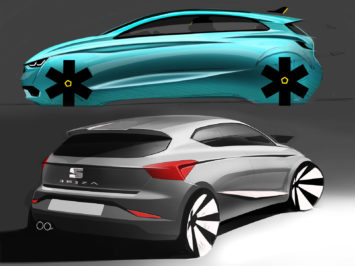 2017 Seat Ibiza Design Sketches