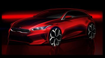 2018 Kia Ceed Design Sketch Render