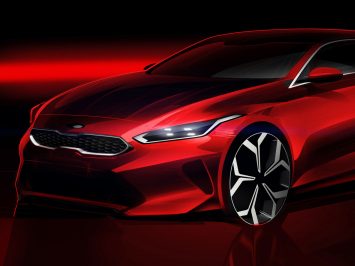 2018 Kia Ceed Design Sketch Render Detail