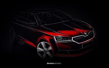 2018 Skoda Fabia preview design sketch