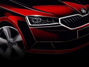 2018 Skoda Fabia preview design sketch headlight detail