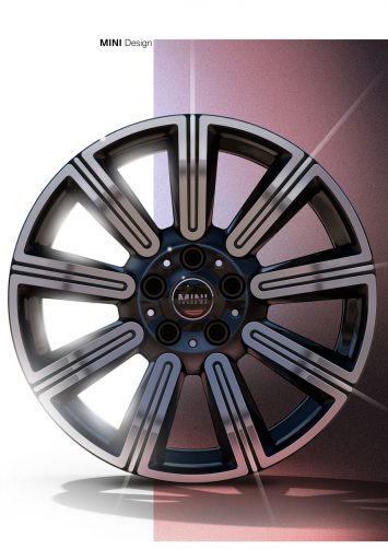 2019 MINI Clubman Wheel Design Sketch Render