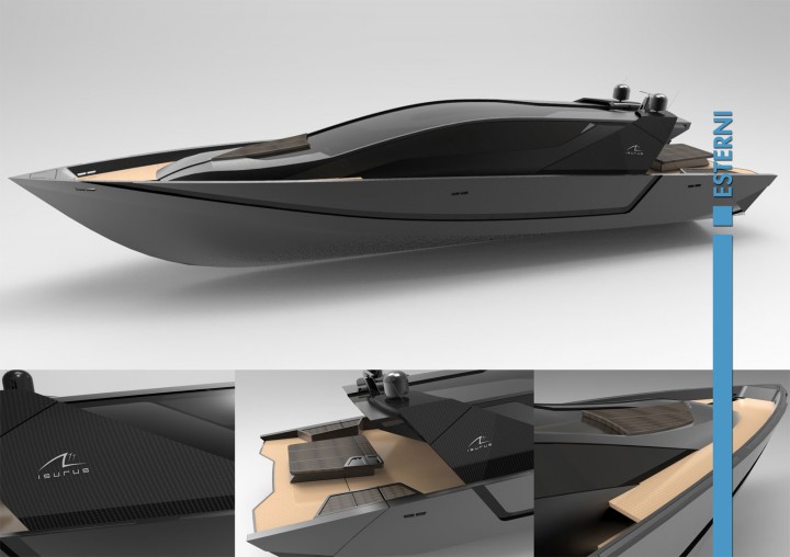 Izurus Yacht Concept - Exterior Renderings