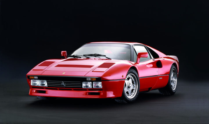 The Ferrari GTO model that was presented at the Geneva Motor Show in