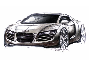  Audi R8 Design Sketch