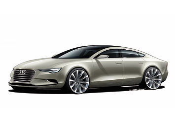  Audi Sportback Concept Design Sketch