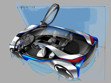  BMW Vision EfficientDynamics Design Sketch