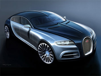  Bugatti 16C Galibier Concept Design Sketch