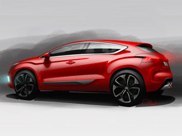  Citroen DS4 Design Sketch