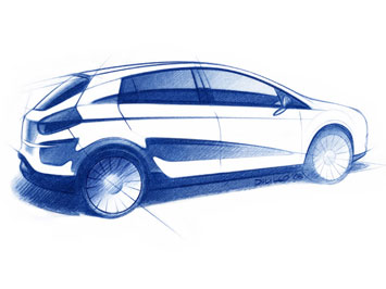  Fiat Bravo Design sketch