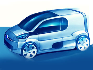  Fiat Fiorino design sketch