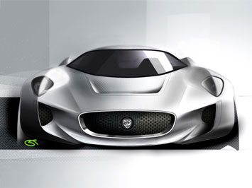  Jaguar C X75 Design Sketch