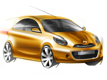  Nissan Micra Design Sketch