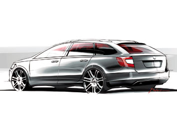  Skoda Superb Combi Design Sketch