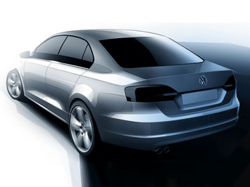  VW Jetta Design Sketch