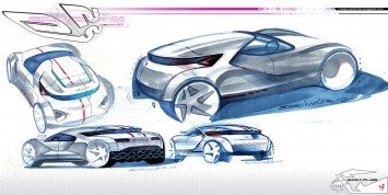 Abarth-23 Concept design sketches