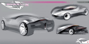 Abarth-23 Concept design sketches