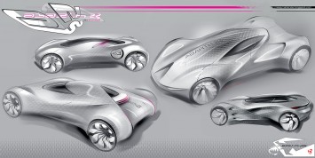 Abarth-23 Concept design sketches