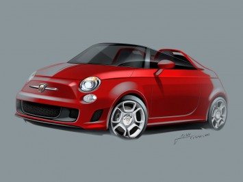 Abarth 500 Concept   Design Sketch by Jaime Cervantes