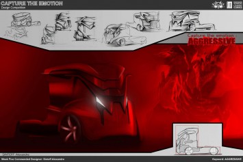 Aggressive Truck Concept Design Sketch by Alexandre Sinteff