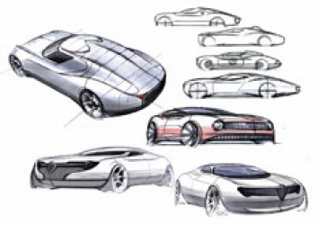 Alfa Romeo Berlina da Corsa Design Sketch