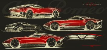 Alfa Romeo LEA Concept Design Process Design Sketches