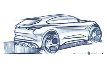 Alfa Romeo Stelvio Design Sketch by Carmelo Giannone